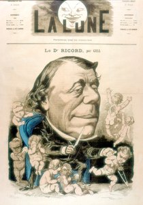 Philippe Ricord, französischer Chirurg und Venerologe von Andre Gill