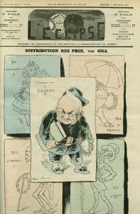 Porträt von Adolphe Thiers (1797-1877), französischer Historiker und Politiker. Titelblatt in "L