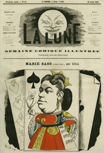 Porträt von Marie Sass, Sängerin am Operntheater von Andre Gill