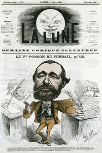 Porträt von Viconte Ponson du Terrail (1829-1871), französischer Schriftsteller