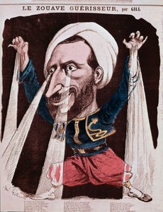 Porträt des Heilers Jacob genannt der Zouave Jacob (Gravur)