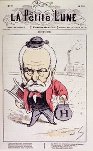 Rückkehr (Rückkehr nach Frankreich von Victor Hugo im Jahr 1870 nach seinem Exil) - von Gill, in La Petite Lune