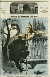 Romeo und Julia, Adolphe Thiers (1797-1877) verließ Paris nach Versailles, als er Präsident der Republik wurde. Cover in „L