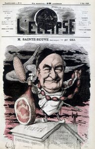 Sainte-Beuve (Freier Esser) - Karikatur von Gill, in „L