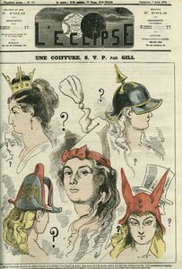 Sollte eine Frisur, bitte, die Republik zur königlichen, preußischen, bonapartistischen oder revolutionären nach der Zensur gestylt werden? Titelblatt in „L