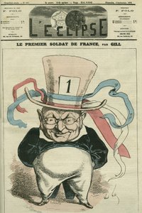 Der erste Soldat Frankreichs, Adolphe Thiers (1797-1877), französischer Historiker und Staatsmann. Titelblatt in „L