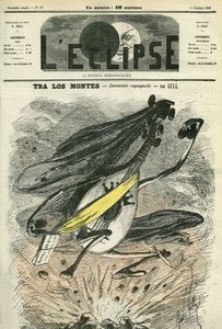 Tra los montes, spanische Fantasie, Evokation des schwierigen politischen Kontextes in Spanien. Titelblatt in „L