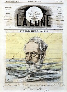 Victor Hugo - von Gill, in „La Lune“ vom 19.05.1867 von Andre Gill