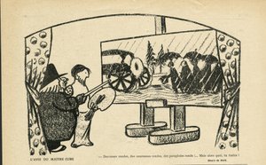 Illustration von Andre Helle (1875-1945) in Le Smile, Nr. 12, 20/03/13 - Die Meinung des Meisterwürfels - Kunst, Avantgarde, Kubismus
