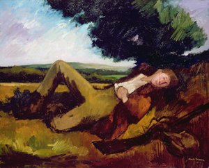 Die Ruhe des Jägers oder Der schlafende Jäger, 1929 von Andre Mare
