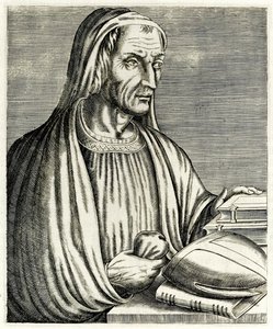 Gregor von Tours, aus „Wahre Porträts“ von André Thévet, veröffentlicht 1594 von Andre Thevet