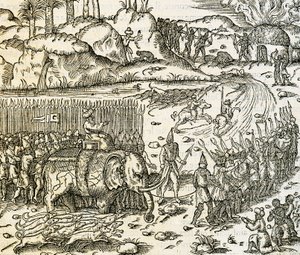 Das Königreich Sofala, Heimat der Goldminen von Mosambik, Stich aus Universal Cosmology, von Andre Thevet (1504-1592), Paris