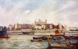 Der Tower of London von der anderen Seite der Themse von Andre and Sleigh