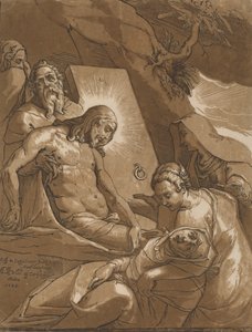Die Grablegung, 1585 von Andrea Andreani