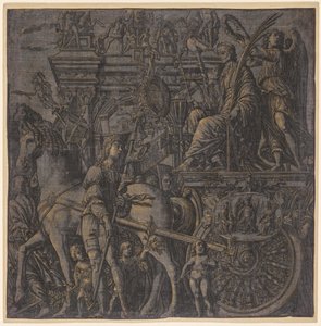 Der Triumph von Julius Caesar: Caesar triumphierend von Andrea Andreani