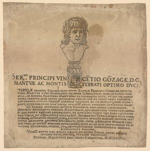 Der Triumph von Julius Caesar: Frontispiz von Andrea Andreani