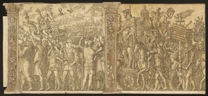 Der Triumph von Julius Caesar [Nr. 1 und 2 plus 2 Säulen], 1599