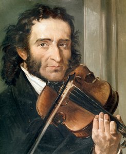 Porträt von Nicolo Paganini (1782-1840) Italienischer Geiger und Komponist.