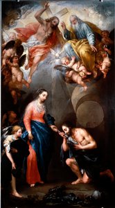 Die Jungfrau erscheint dem Heiligen Hieronymus Emilian von Andrea Celesti