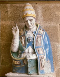 Büste von San Lino von Andrea Della Robbia
