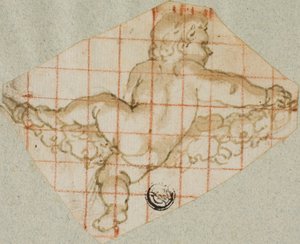 Putto mit Girlande