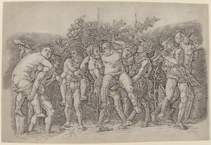 Bacchanal mit Silenus von Andrea Mantegna