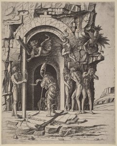 Abstieg in die Vorhölle von Andrea Mantegna