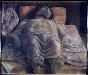 Beweinung Christi, ca. 1483 von Andrea Mantegna