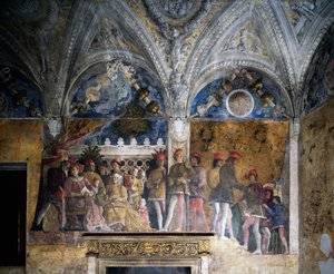 Ludovico Gonzaga, Marsilio Andreasi, Barbara von Brandenburg mit ihrer Tochter Paula und Rodolfo Gonzaga