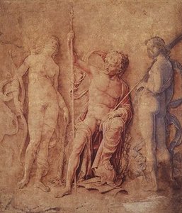 Mars, Diana und Iris (?) 1446-1506 von Andrea Mantegna