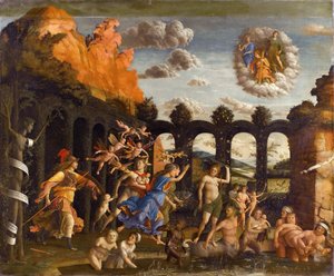Minerva vertreibt die Laster aus dem Garten der Tugend von Andrea Mantegna