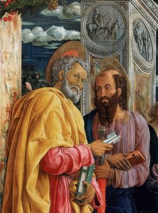 San-Zeno-Altar (Detail) von Andrea Mantegna