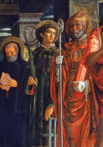 San-Zeno-Altar (Detail) von Andrea Mantegna