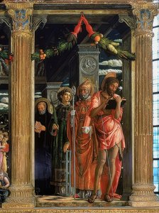San-Zeno-Altar (Detail) von Andrea Mantegna