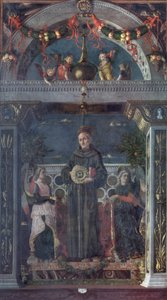 St. Bernhardin von Siena mit Engeln von Andrea Mantegna