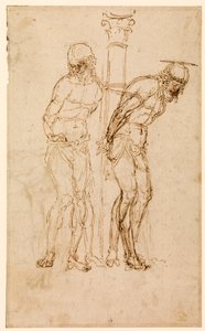Studien für Christus an der Säule (recto) von Andrea Mantegna
