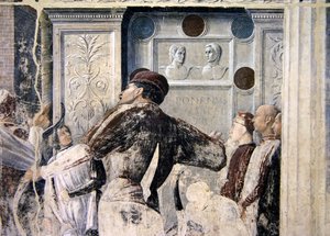 Das Martyrium des Heiligen Christophorus (Detail) von Andrea Mantegna
