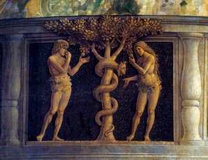 Die Jungfrau und das Kind, umgeben von sechs Heiligen und verehrt vom Markgrafen von Mantua, Francesco II. Gonzaga (1466-1519), bekannt als 
