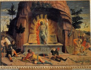 Die Auferstehung (Fragment) von Andrea Mantegna