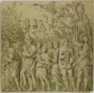 Triumphe von Julius Caesar: Leinwand Nr. VII