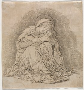 Jungfrau und Kind, 1485-1491 von Andrea Mantegna