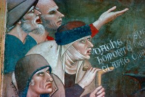 Fragment eines Freskos, das den Triumph des Todes zeigt, 14. Jahrhundert von Andrea Orcagna