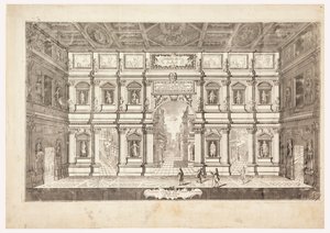 Innenansicht des Teatro Olimpico in Vicenza
