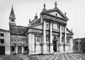 Ansicht der Fassade der Kirche, 1566-80