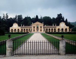 Blick auf die Villa Barbaro oder Volpi von Andrea Palladio