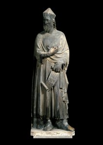Darstellung von Salomo. Marmorskulptur von Andrea Pisano (ca. 1290-1348)