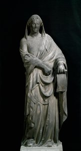 Sibylle von Tibur, vom Glockenturm. Marmorskulptur