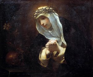 Darstellung der heiligen Katharina von Siena (1347-1380)