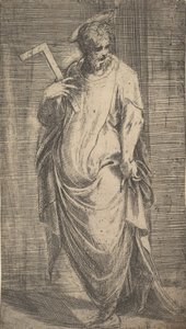 Heiliger Jakobus Minor aus Christus und die Apostel, ca. 1548-50 von Andrea Schiavone