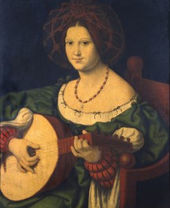 Dame mit Laute, ca. 1510
